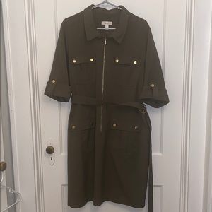 Dress Barn Army Green Dress